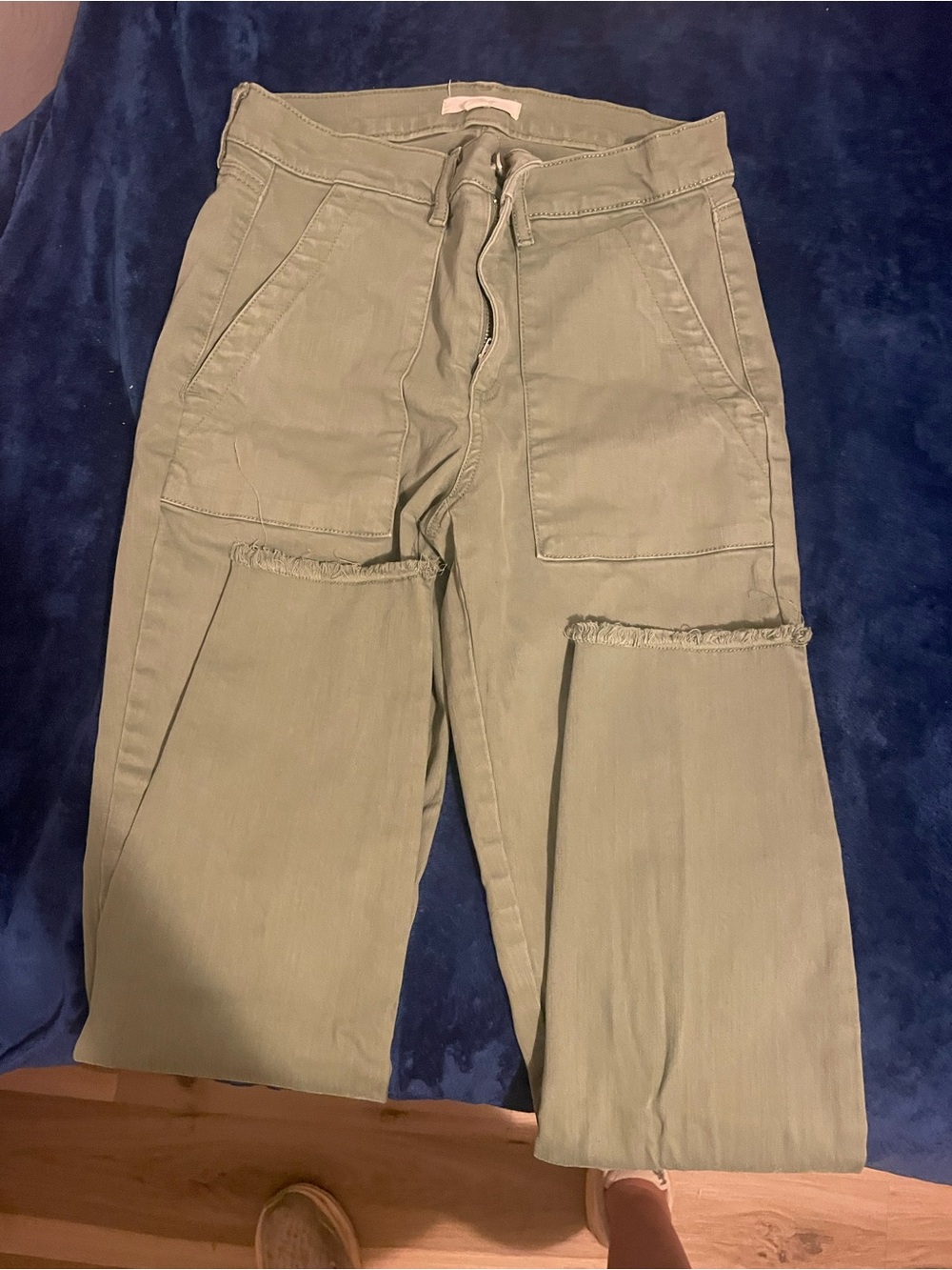 Olive Green women’s Utility Cargo Pants